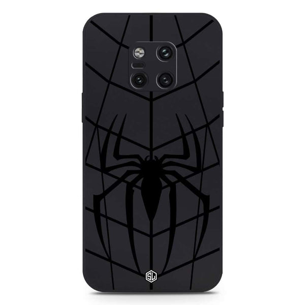 X-Spider Design Soft Phone Case - Silica Gel Case - Black - Huawei Mate 20 Pro