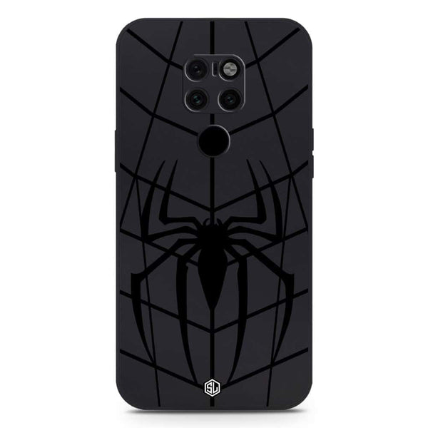 X-Spider Design Soft Phone Case - Silica Gel Case - Black - Huawei Mate 20