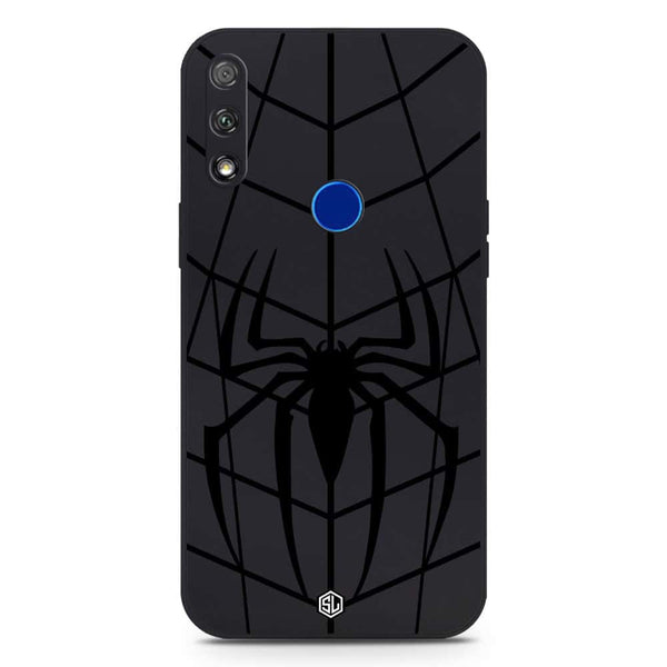X-Spider Design Soft Phone Case - Silica Gel Case - Black - Honor 9X