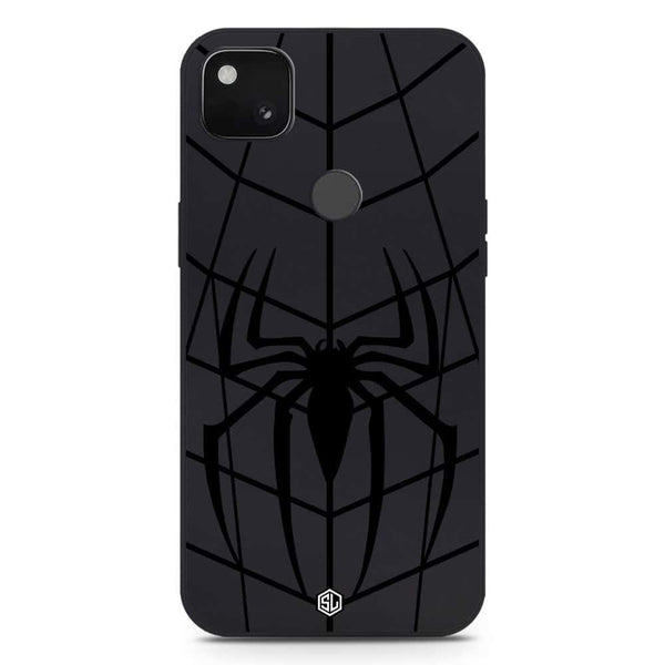 X-Spider Design Soft Phone Case - Silica Gel Case - Black - Google Pixel 4a 4G