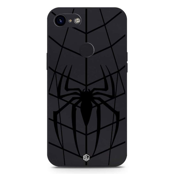 X-Spider Design Soft Phone Case - Silica Gel Case - Black - Google Pixel 3