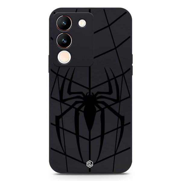 X-Spider Design Soft Phone Case - Silica Gel Case - Black - Realme 9 4G