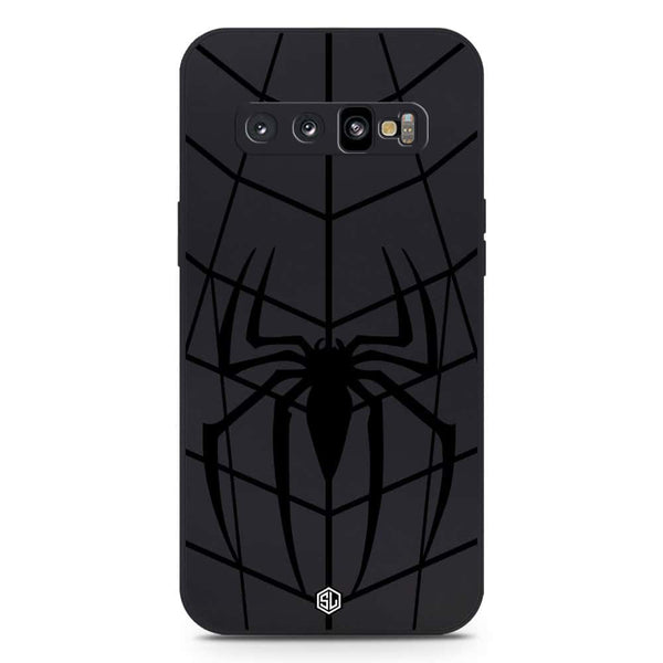 X-Spider Design Soft Phone Case - Silica Gel Case - Black - Samsung Galaxy S10 Plus