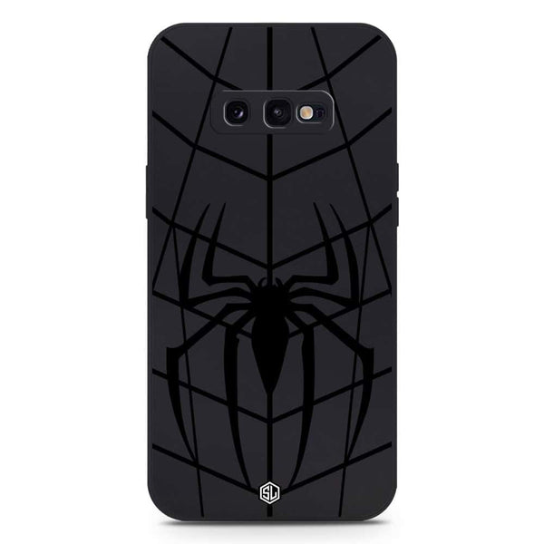 X-Spider Design Soft Phone Case - Silica Gel Case - Black - Samsung Galaxy S10e