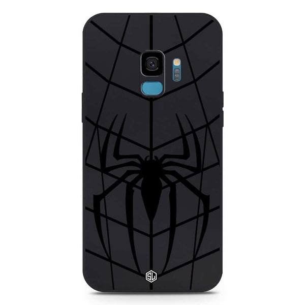 X-Spider Design Soft Phone Case - Silica Gel Case - Black - Samsung Galaxy S9