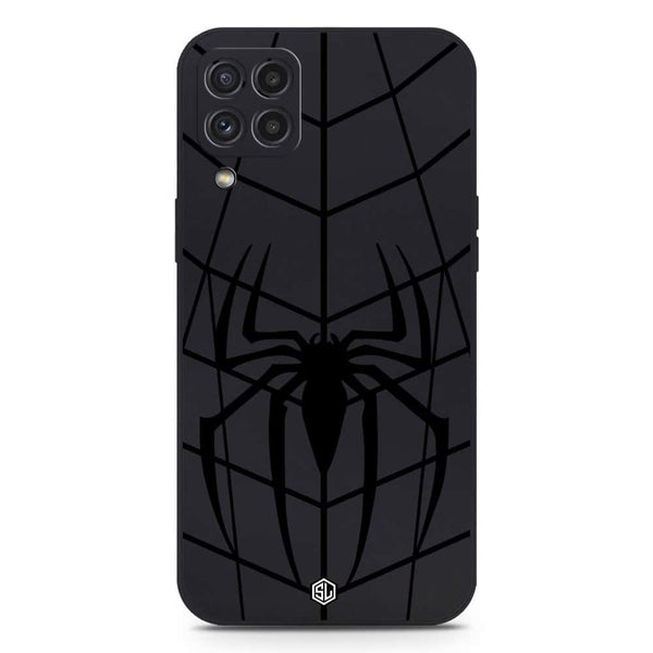 X-Spider Design Soft Phone Case - Silica Gel Case - Black - Samsung Galaxy M32