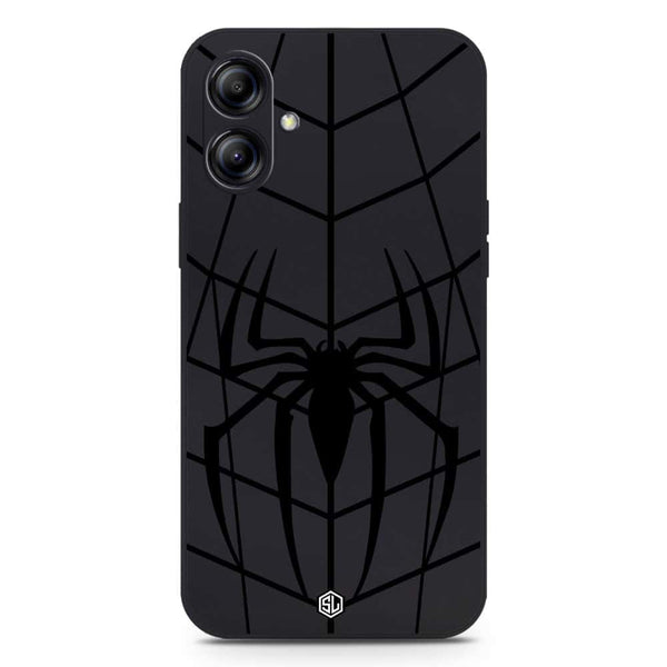 X-Spider Design Soft Phone Case - Silica Gel Case - Black - Samsung Galaxy M04 4G