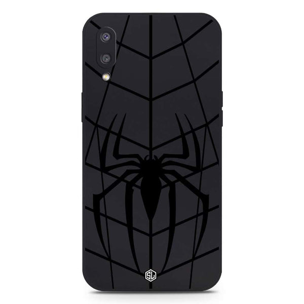 X-Spider Design Soft Phone Case - Silica Gel Case - Black - Samsung Galaxy M02