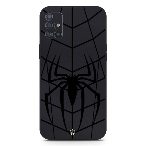 X-Spider Design Soft Phone Case - Silica Gel Case - Black - Samsung Galaxy A51