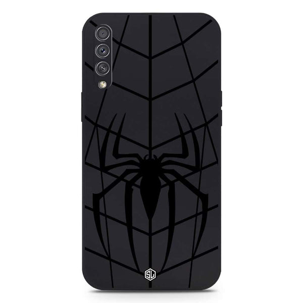 X-Spider Design Soft Phone Case - Silica Gel Case - Black - Samsung Galaxy A50