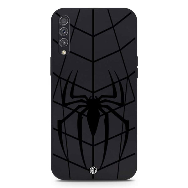 X-Spider Design Soft Phone Case - Silica Gel Case - Black - Samsung Galaxy A30s