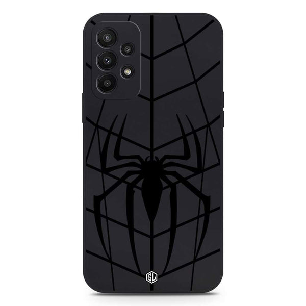 X-Spider Design Soft Phone Case - Silica Gel Case - Black - Samsung Galaxy A23