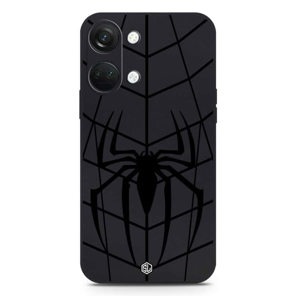 X-Spider Design Soft Phone Case - Silica Gel Case - Black - OnePlus Ace 2V
