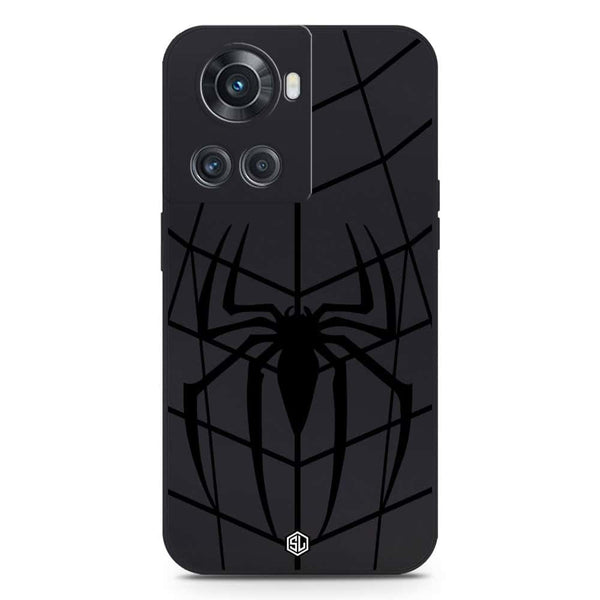 X-Spider Design Soft Phone Case - Silica Gel Case - Black - OnePlus Ace