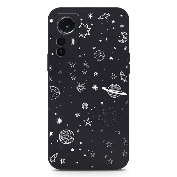 Stardust Dreams Design Soft Phone Case - Silica Gel Case - Black - Xiaomi 12S