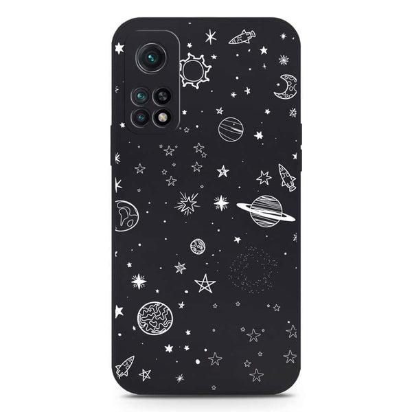 Stardust Dreams Design Soft Phone Case - Silica Gel Case - Black - Xiaomi Redmi K30S