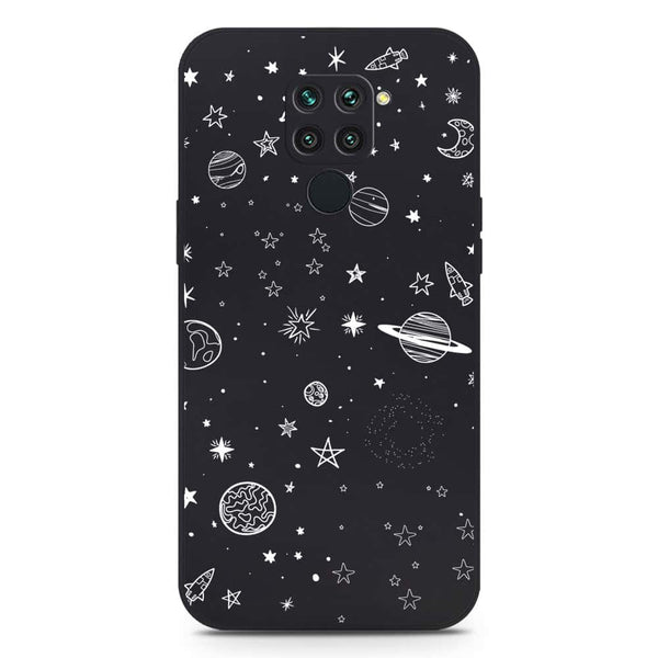 Stardust Dreams Design Soft Phone Case - Silica Gel Case - Black - Xiaomi Redmi 10X 4G