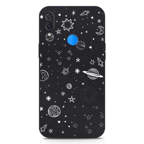 Stardust Dreams Design Soft Phone Case - Silica Gel Case - Black - Huawei Nova 3i / P Smart Plus