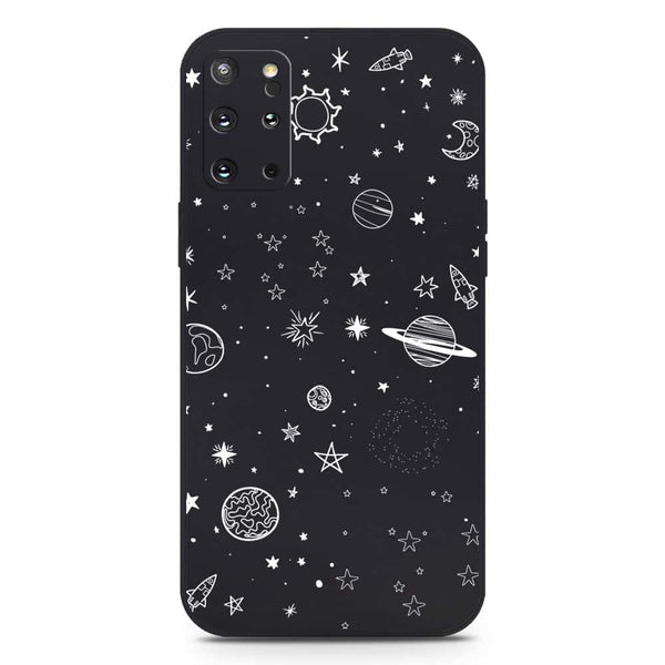 Stardust Dreams Design Soft Phone Case - Silica Gel Case - Black - Samsung Galaxy S20 Plus