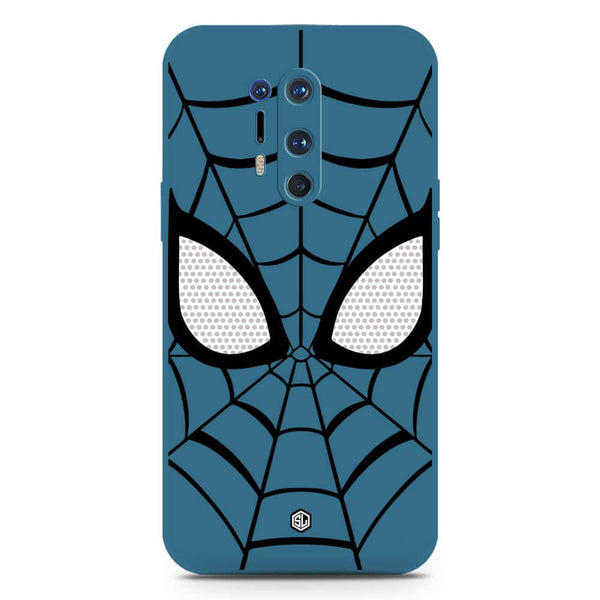 Cool Spider Design Soft Phone Case - Silica Gel Case - Blue - OnePlus 8 Pro