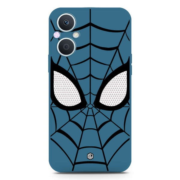 Cool Spider Design Soft Phone Case - Silica Gel Case - Blue - Oppo A96 5G