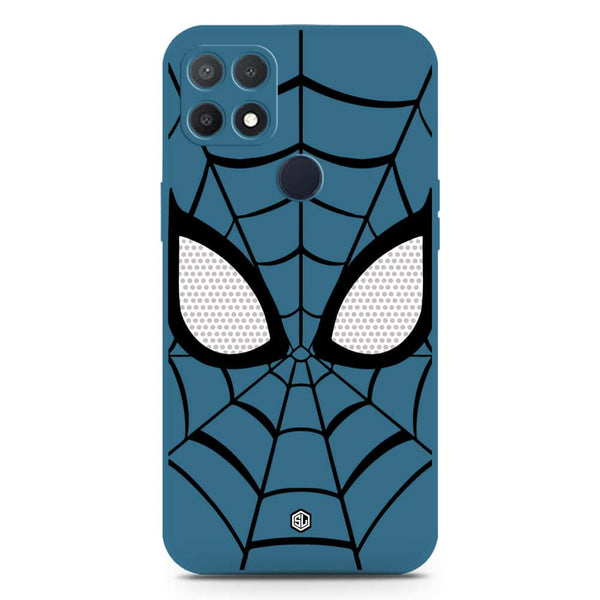 Cool Spider Design Soft Phone Case - Silica Gel Case - Blue - Oppo A15