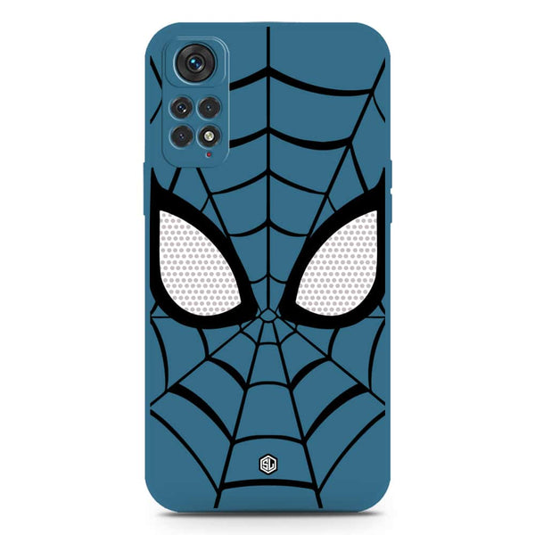 Cool Spider Design Soft Phone Case - Silica Gel Case - Blue - Xiaomi Redmi Note 11
