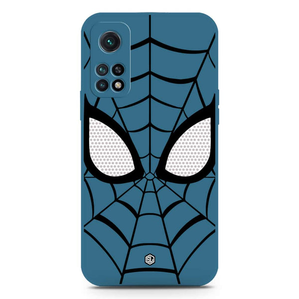 Cool Spider Design Soft Phone Case - Silica Gel Case - Blue - Xiaomi Redmi K30S