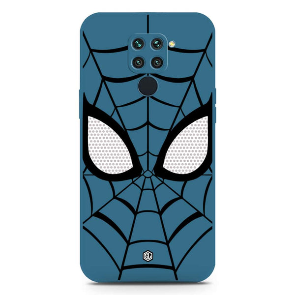 Cool Spider Design Soft Phone Case - Silica Gel Case - Blue - Xiaomi Redmi 10X 4G