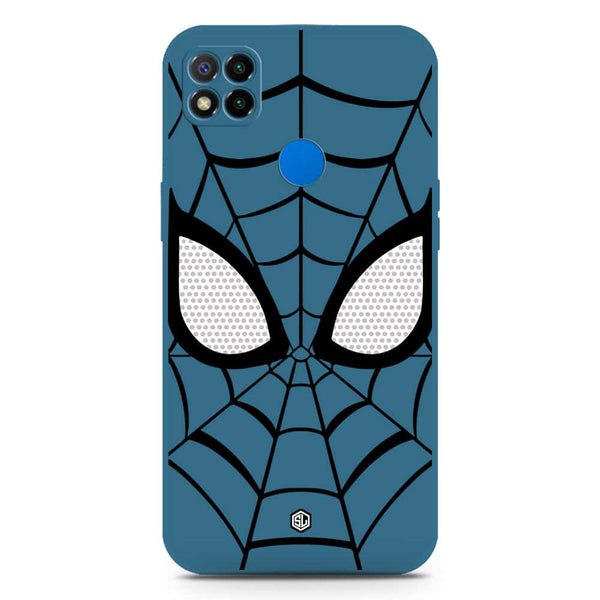 Cool Spider Design Soft Phone Case - Silica Gel Case - Blue - Xiaomi Redmi 10A