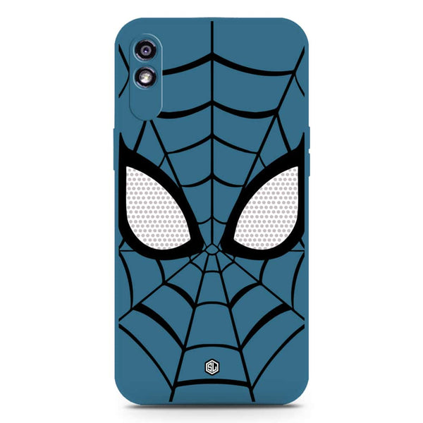 Cool Spider Design Soft Phone Case - Silica Gel Case - Blue - Xiaomi Redmi 9A