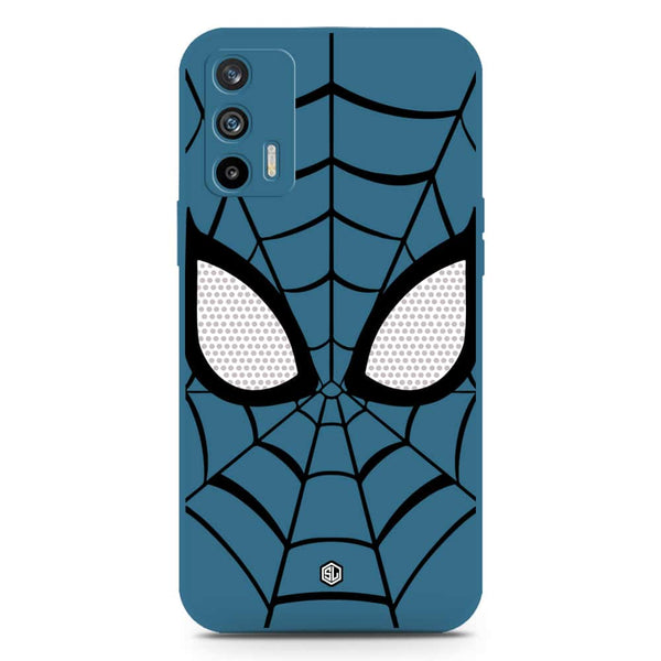 Cool Spider Design Soft Phone Case - Silica Gel Case - Blue - Realme GT Master