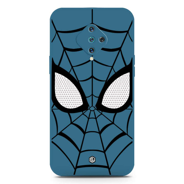 Cool Spider Design Soft Phone Case - Silica Gel Case - Blue - Vivo Y51 (2020 September)