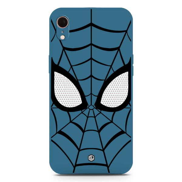Cool Spider Design Soft Phone Case - Silica Gel Case - Blue - iPhone XR