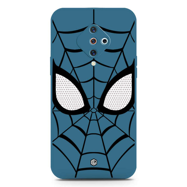 Cool Spider Design Soft Phone Case - Silica Gel Case - Blue - Vivo Y9s