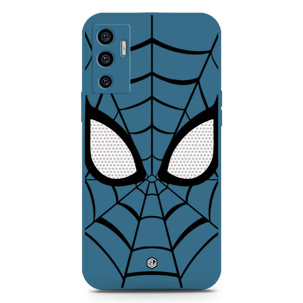 Cool Spider Design Soft Phone Case - Silica Gel Case - Blue - Vivo S10e