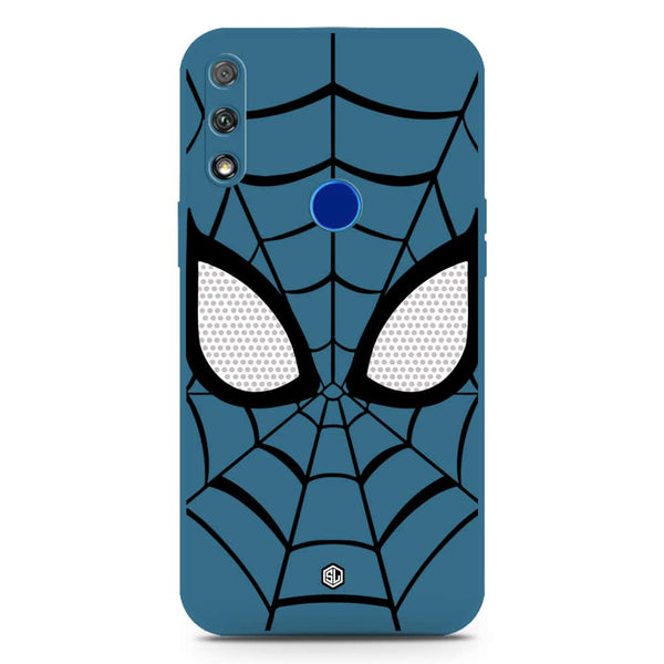 Cool Spider Design Soft Phone Case - Silica Gel Case - Blue - Honor 9X