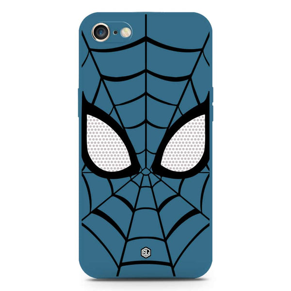 Cool Spider Design Soft Phone Case - Silica Gel Case - Blue - iPhone 8 / 7