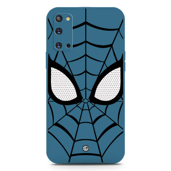 Cool Spider Design Soft Phone Case - Silica Gel Case - Blue - Samsung Galaxy S20