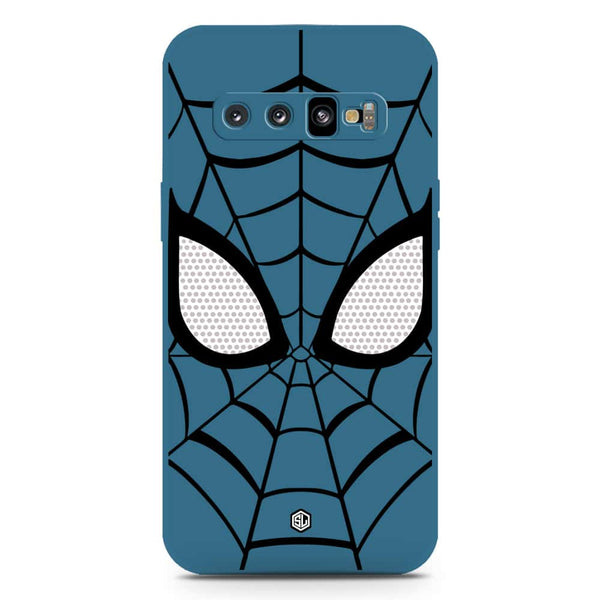 Cool Spider Design Soft Phone Case - Silica Gel Case - Blue - Samsung Galaxy S10 Plus