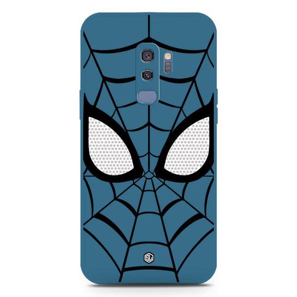 Cool Spider Design Soft Phone Case - Silica Gel Case - Blue - Samsung Galaxy S9 Plus