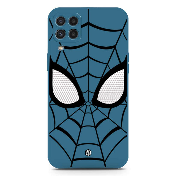 Cool Spider Design Soft Phone Case - Silica Gel Case - Blue - Samsung Galaxy M32