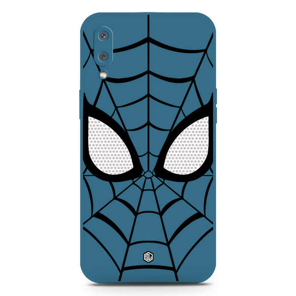 Cool Spider Design Soft Phone Case - Silica Gel Case - Blue - Samsung Galaxy M02