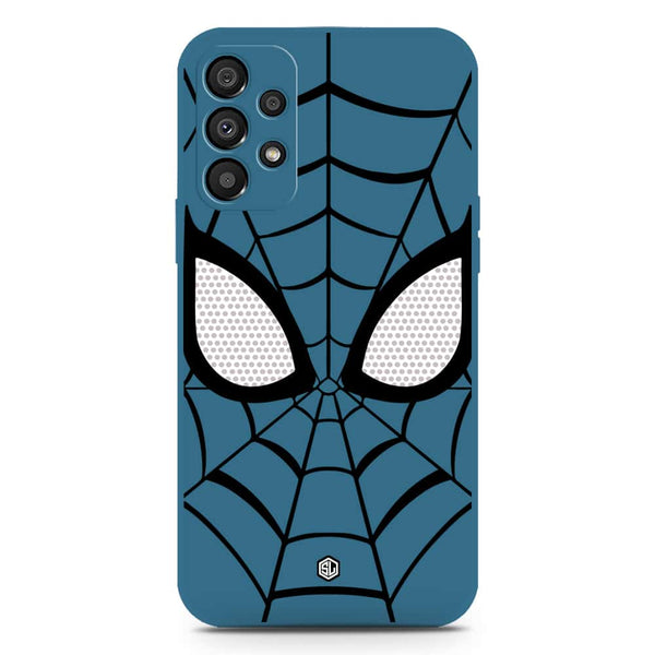Cool Spider Design Soft Phone Case - Silica Gel Case - Blue - Samsung Galaxy A72