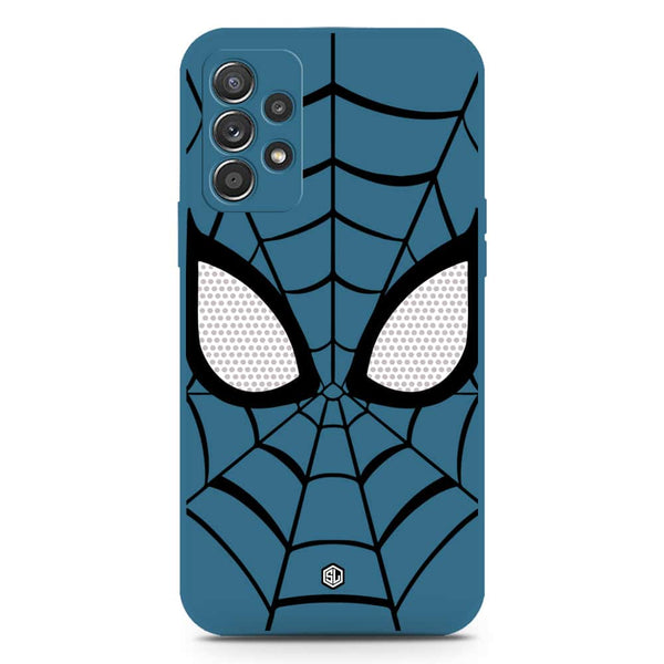 Cool Spider Design Soft Phone Case - Silica Gel Case - Blue - Samsung Galaxy A52