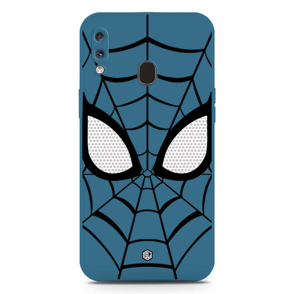 Cool Spider Design Soft Phone Case - Silica Gel Case - Blue - Samsung Galaxy A20