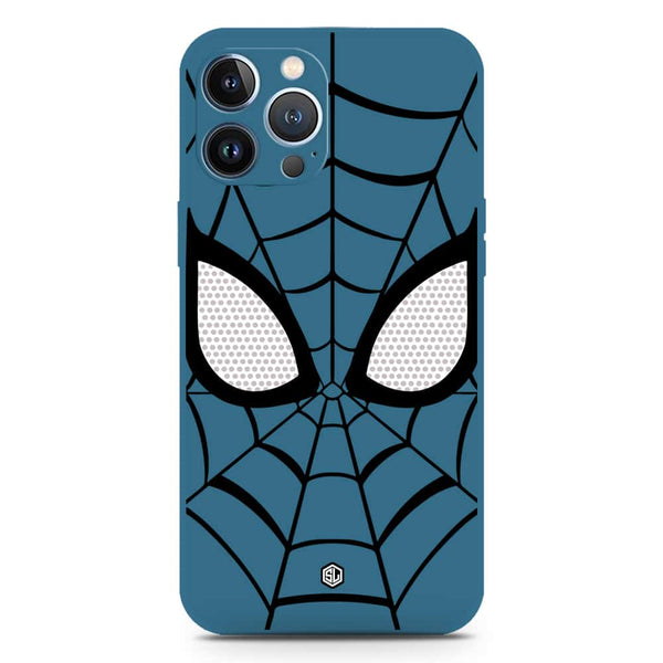 Cool Spider Design Soft Phone Case - Silica Gel Case - Blue - iPhone 13 Pro Max