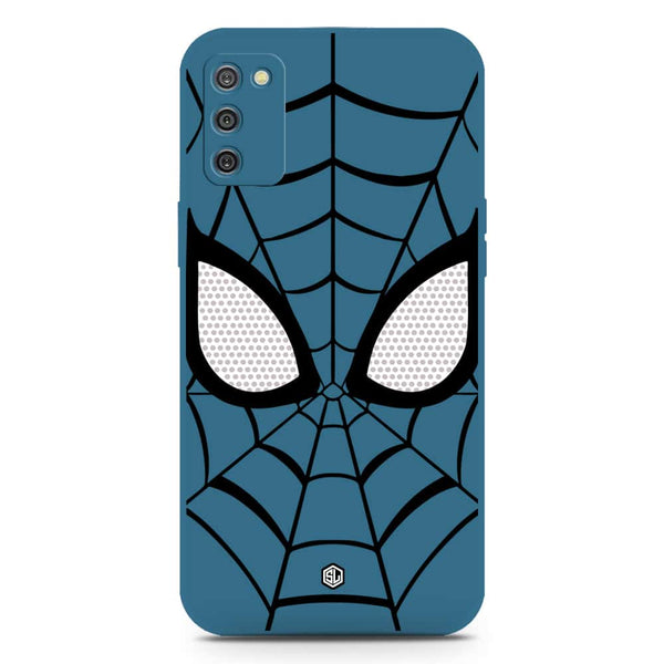 Cool Spider Design Soft Phone Case - Silica Gel Case - Blue - Samsung Galaxy A03s