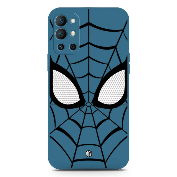 Cool Spider Design Soft Phone Case - Silica Gel Case - Blue - OnePlus 9R