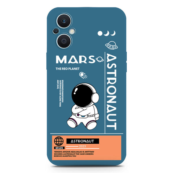 Astronaut Series Soft Phone Case - Silica Gel Case - Blue - Oppo F21 Pro 5G